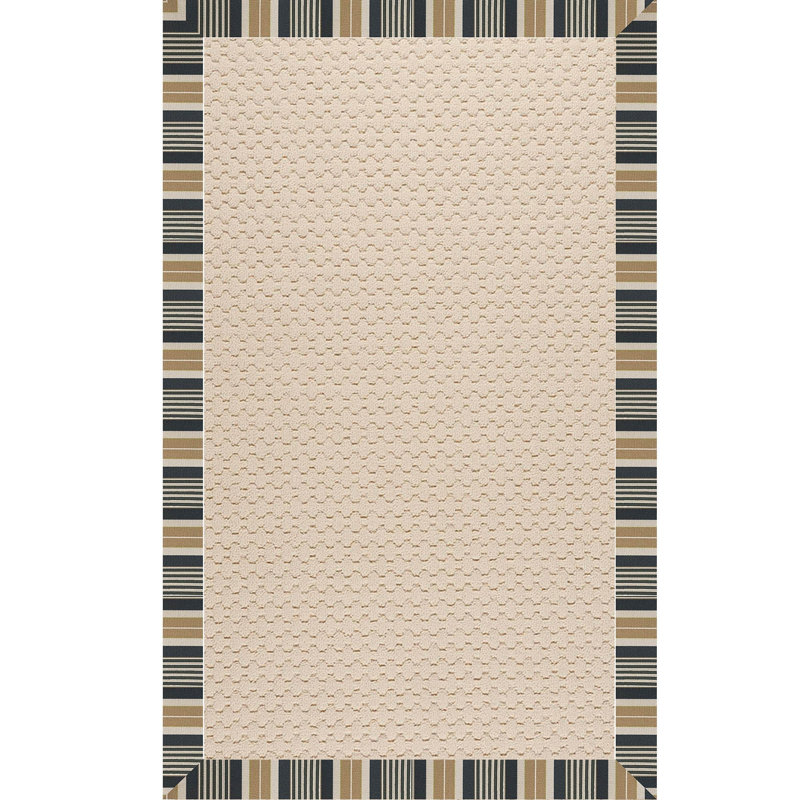 Zeppelin Geometric Indoor / Outdoor Rug, Rectangle 4' x 6'