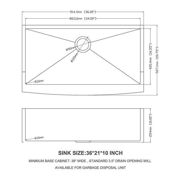 Dimensions du produit