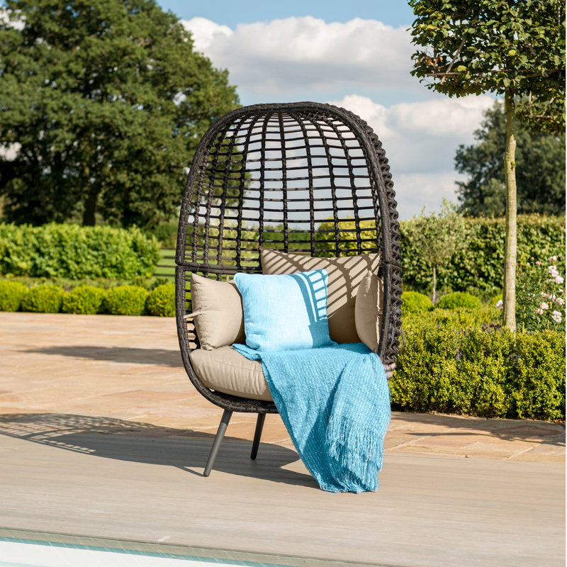 Fairborn Rattan Pod Chair, Beige