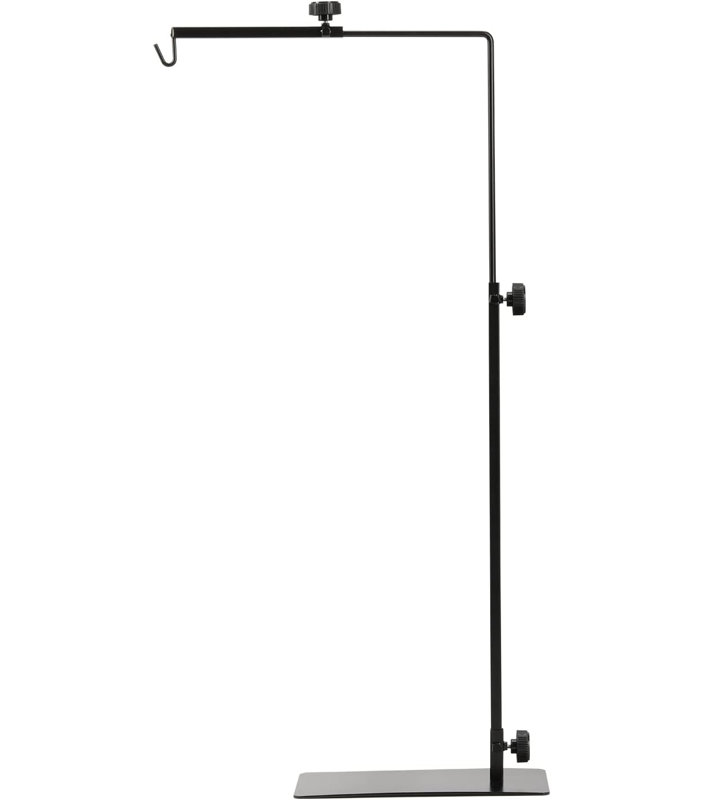 Support pour lampe de reptile simple de 22-35,4 pouces avec support de lumière de plancher en métal pour lumière de chauffage de terrarium en verre de reptile, amphibien et réservoir d'aquarium