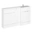 Fusion Fitted Furniture - Gloss White 1505mm Bathroom Vanity with Basin-644305764-550051963