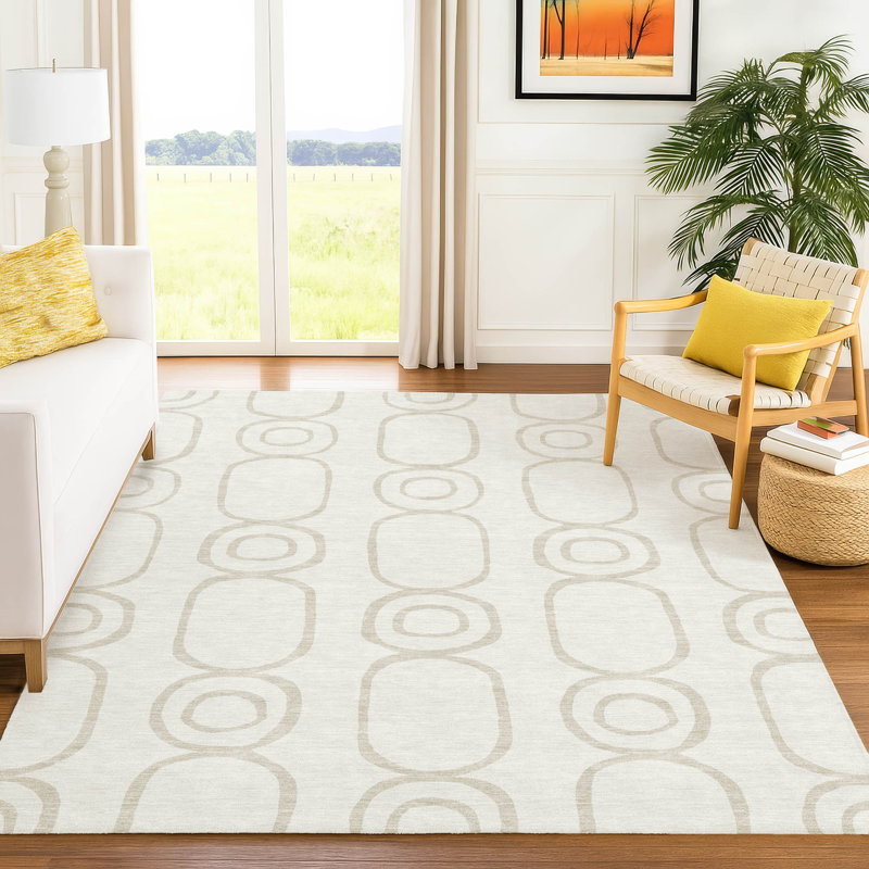 Machine Washable Indoor/Outdoor Adalaide ACN2344 Geometric Rug, Rectangle 2'6" x 3'10"