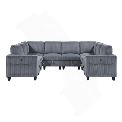 8-Piece Modular Sectional With Storage Seats