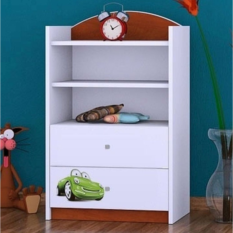 Celia 96cm H X 60cm W Transportation Kids Cube, Brown