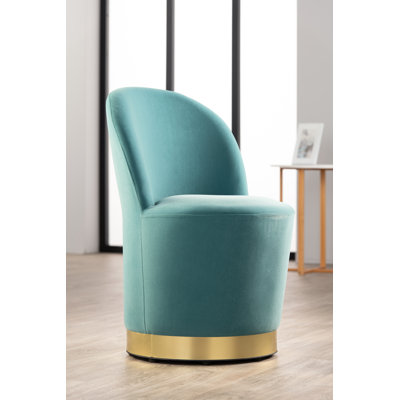 Audrey Velvet Slipper Chair