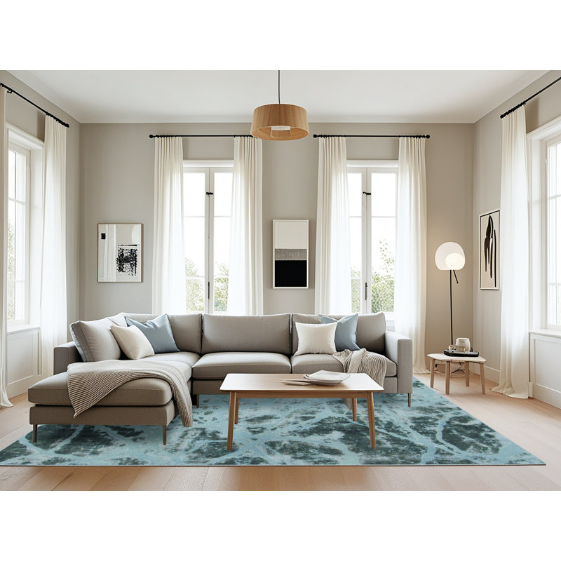 Abstract Indoor Rug, Rectangle 8' x 12'