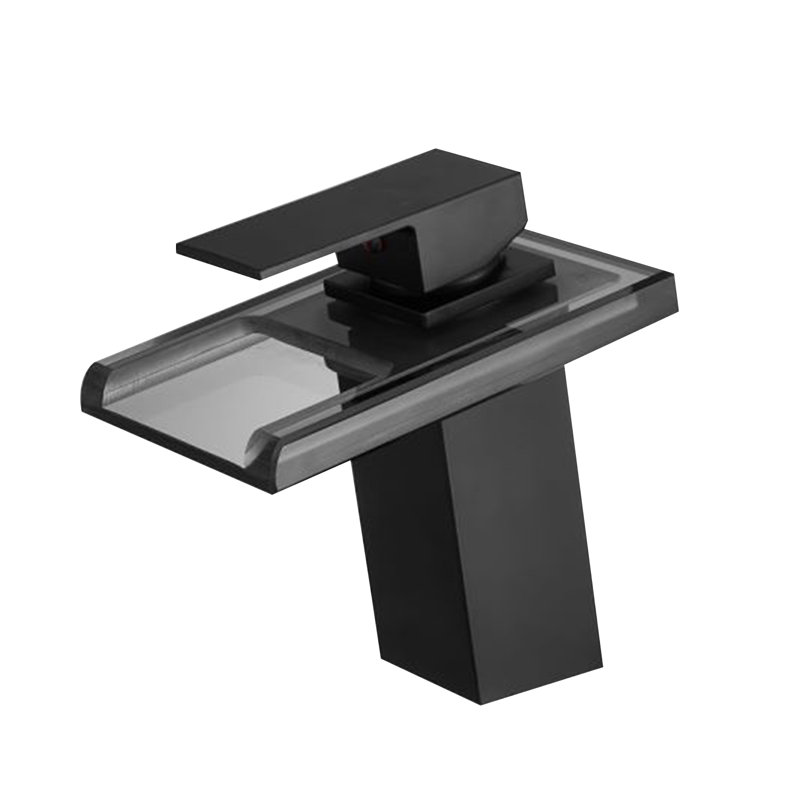 Robinet de salle de bain à un trou, Noir