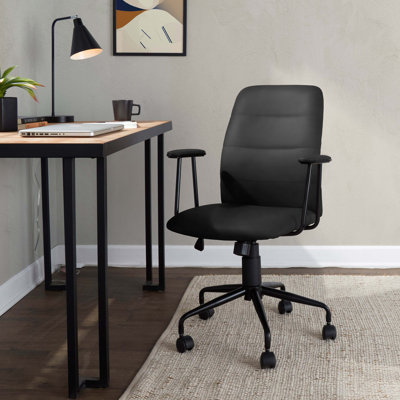 Contemporary Chair In Faux Leather