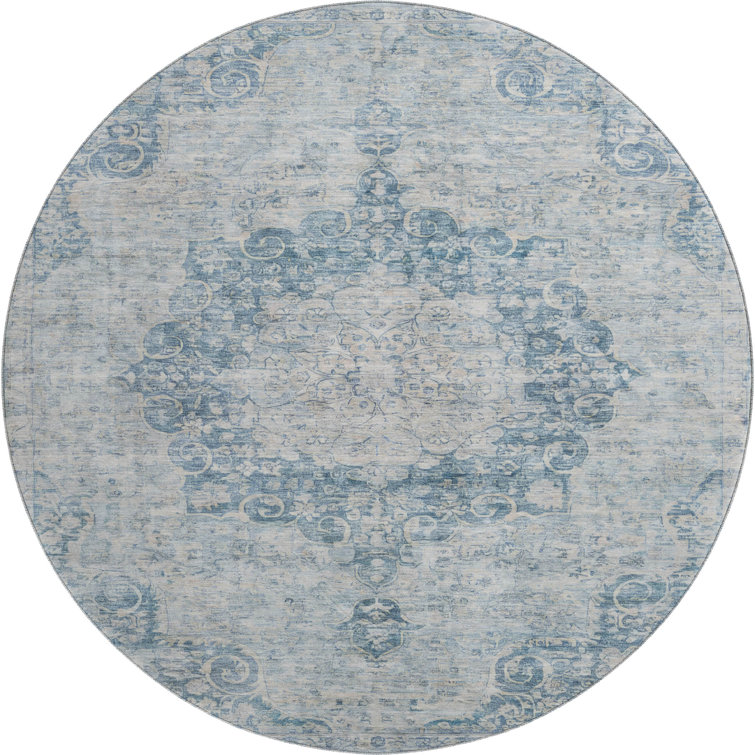 Premium Machine Washable Larock AMF1238 Global Rug