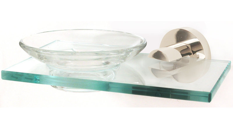 Contemporary I Soap Dish, Polished Chrome
