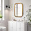 Miroir fonctionnel de 29,72 po x 19,69 po avec armoire, armoire de salle de bain murale en bois avec miroir et tablettes réglables, miroir mural avec rangement pour salle de bain