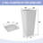 24" H Tall White Pot Planter Set of 2 - Large Indoor and Outdoor Planters for Front Porch and Patio-435096080