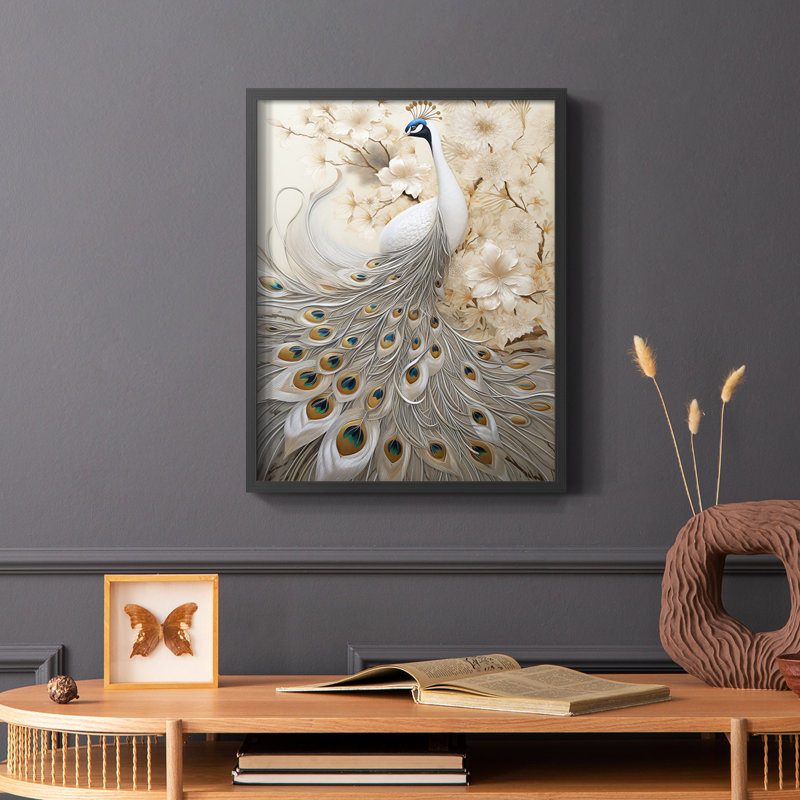 ANIMALS Series CCXL III - reproduction encadrée de qualité supérieure - prête à être accrochée - aucun clou requis, Noir