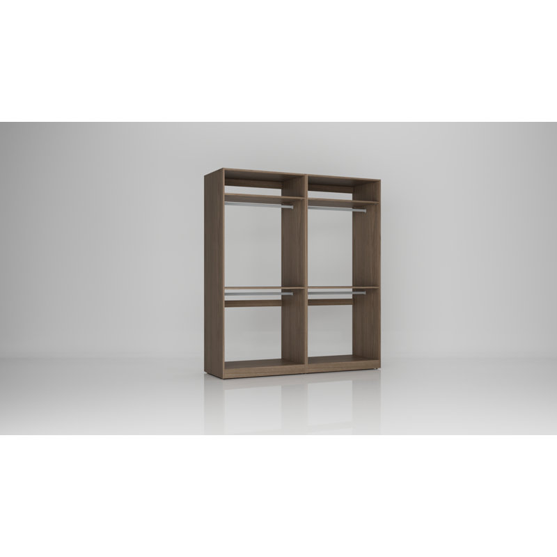72" Closet System, Brown