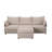93.7” Sectional Sofa with ottoman-952721957