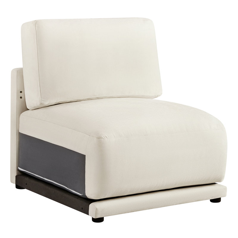 Libbna Italian Design Accent Chair, Cream