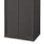 Armoire de rangement réglable à 4 tablettes avec portes Sterilite, gris 01423V01