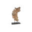 Sculpture dimensionnelle en bois de Pipal