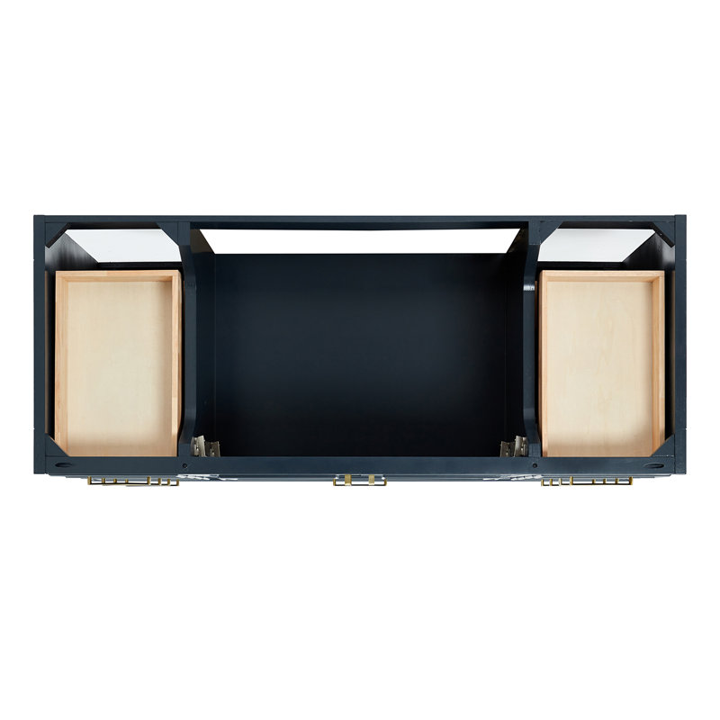Stafford 54.75'' W Single Bathroom Vanity Base, Midnight Blue