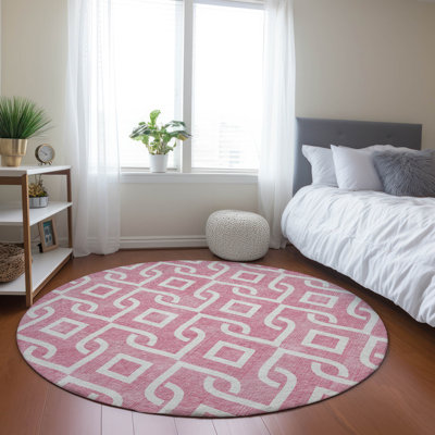 Kaylani Washable Geometric Indoor / Outdoor Rug