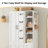 5-Door Wooden Wardrobe With Hanging Poles & 4 Open Storage Shelves, 70” Armoire For Hanging Clothes-959554143