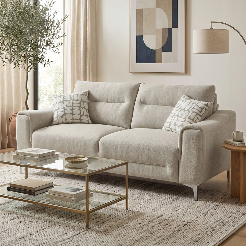 Canapé Miller 84,6 po L avec accoudoirs inclinés et rembourrés avec coussins décoratifs