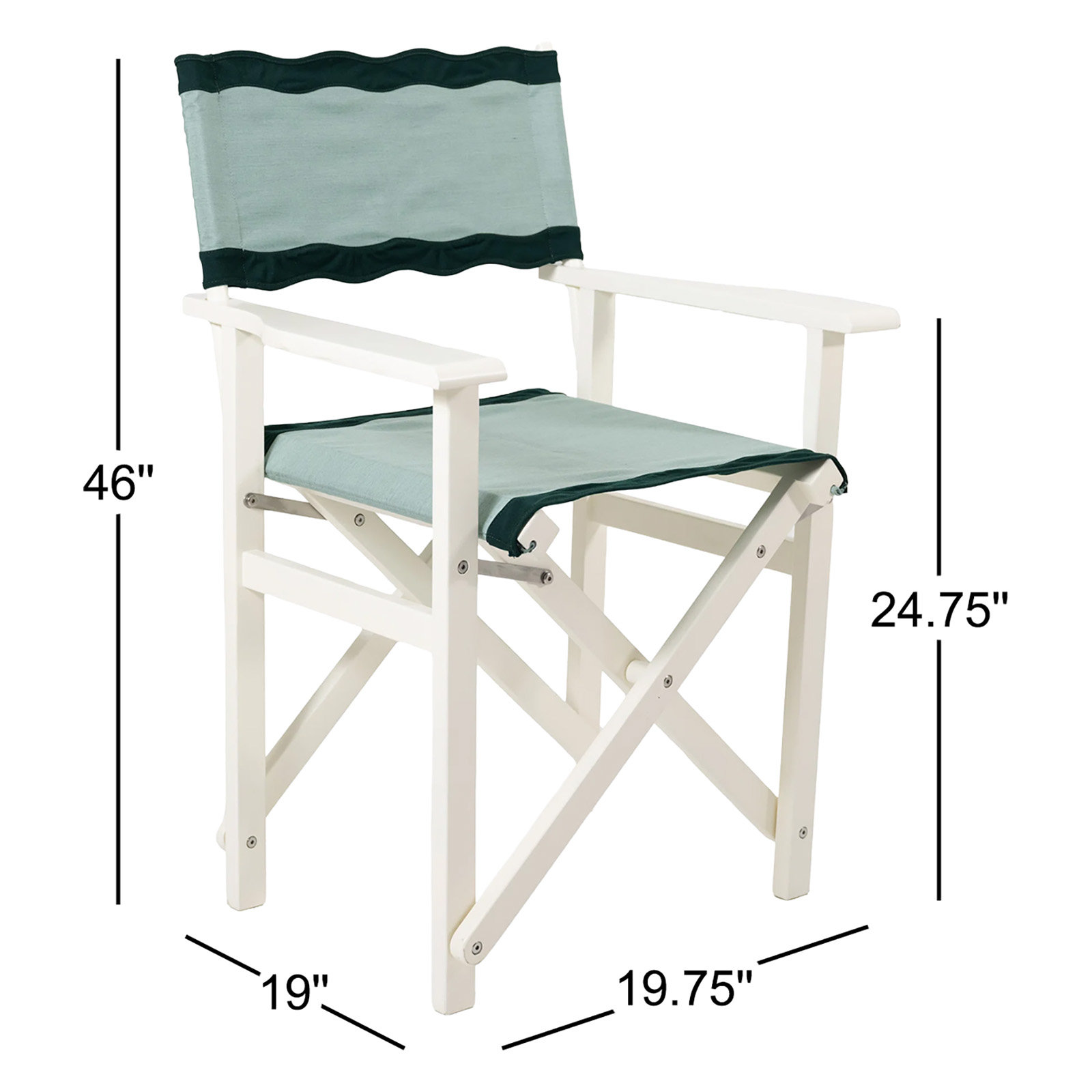 Derica Directors Chair Table Height, Green