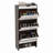 MDF Wood 3 Tier Tipping Bucket Shoe Storage Cabinet-1689610356