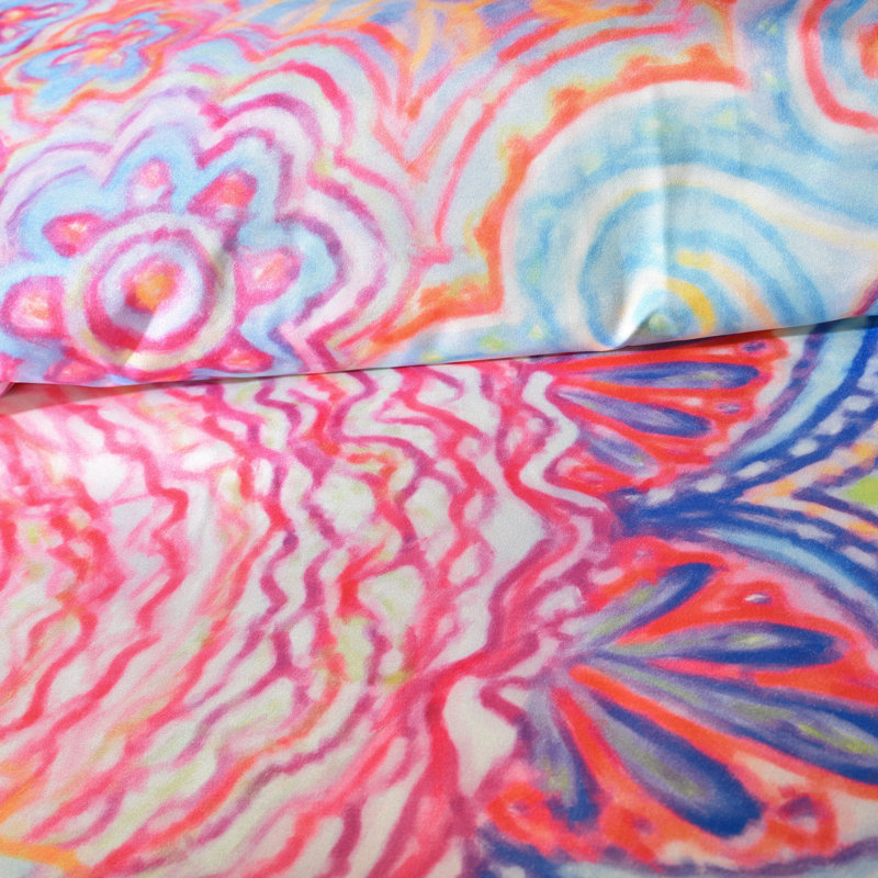 Stephanie Corfee Polyester Floral Duvet Cover, Twin/Twin XL Duvet Cover + 1 Standard Sham
