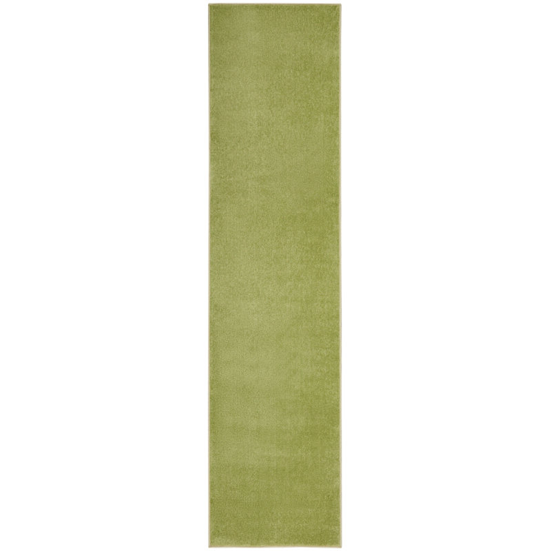 Nourison Essentials Green Indoor/Outdoor Area Rug, Runner 2'2" x 12'