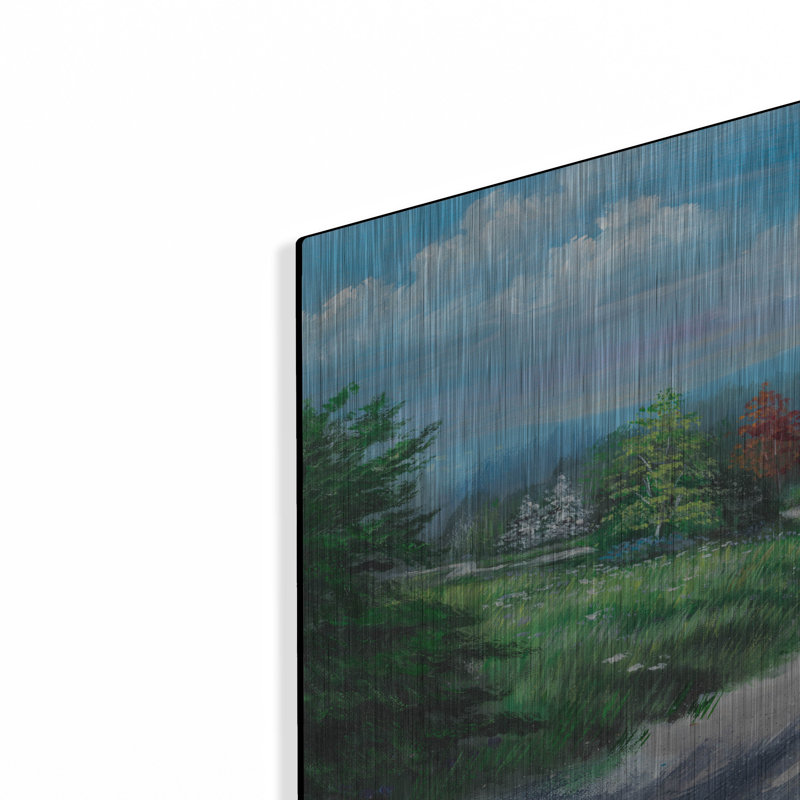  «Country Road» par Campbell Frost, art mural en métal, 24 po x 16 po, H 16 po x l 24 po
