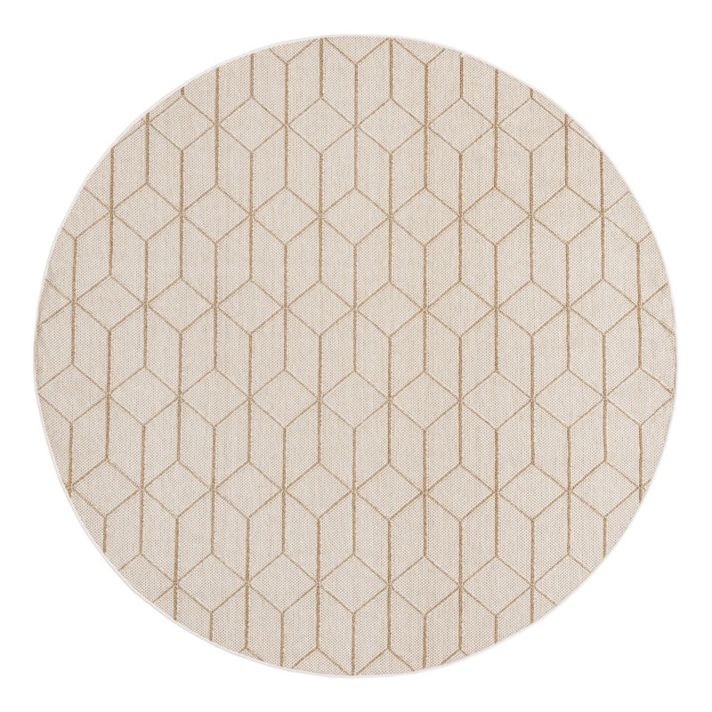 Indoor/Outdoor Trellis Area Rug, Round 7'10"