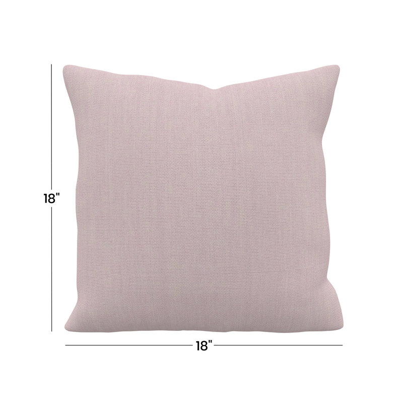 Coussin décoratif intérieur / extérieur Gabi, Square 18", Rose