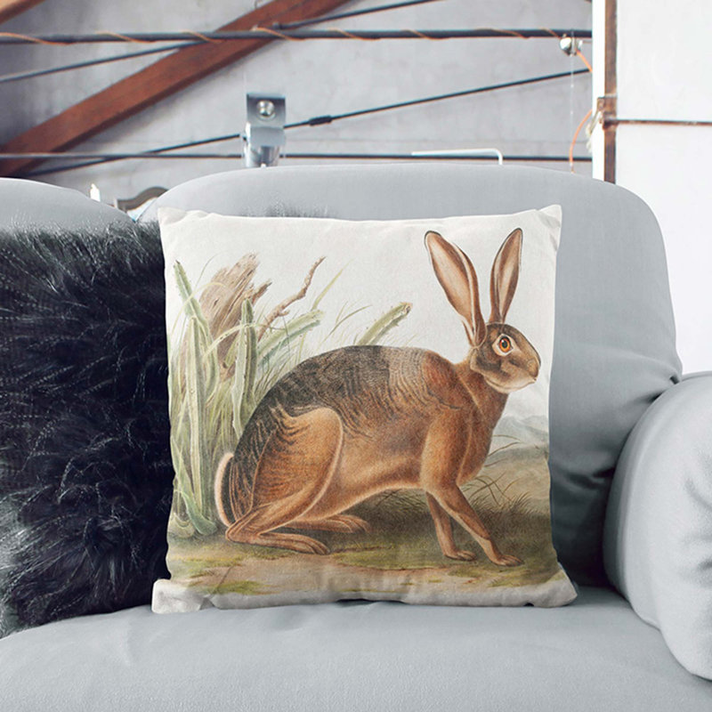 Floral Square Cushion, 55cm H x 55cm W x 20cm D