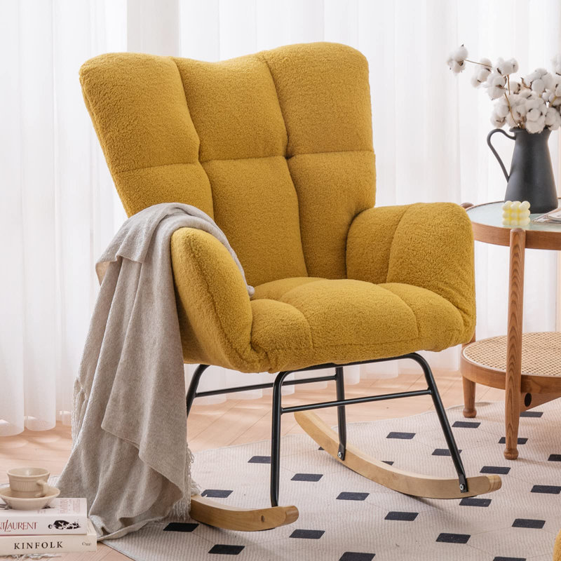 Friedell Rocking Chair, Yellow