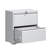 2 Drawer Lateral File Cabinet With Lock, Metal Lateral Filing Cabinet For Home Office, Steel Wide Horizontal Filing Cabinets For Letter/Legal/A4/F4 Hanging Files (White)-120691112