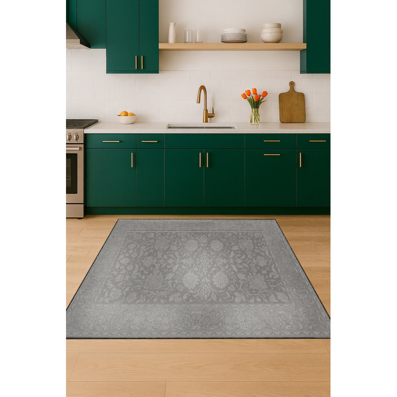 Tapis brun tissé Mosso, 3'3" x 4'11"