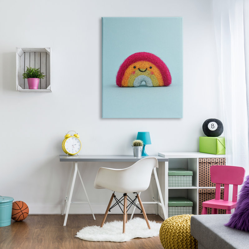 «Happy Happy Rainbow Blue» par Sally Swatland - photographie, H 48 po x l 36 po x P 1,5 po, Toile tendue