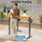  66" Height Adjustable L-Shaped Desk With Power Outlets and 3 Drawers-687522764