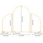 Ensemble de 3 supports en métal-97956122