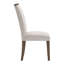 Ensemble de 2 chaises de salle à manger Olia, polyester gris, pieds droits en bois