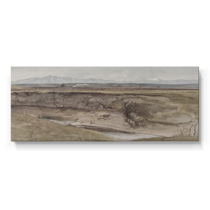 Série paysage - MCXI - Toile tendue avec châssis - Prêt à accrocher, H 12 po x l 30 po