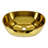 15.75" Oval Stainless Steel Vessel Bathroom Sink, Gold Above-Counter Vanity Sink with 1.75" US Standard Drain Opening