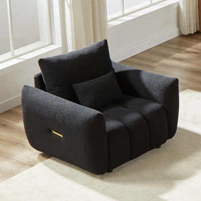 Sef Fabric Upholstered Lounge Chair, Modern Sofa, Accent Sofa