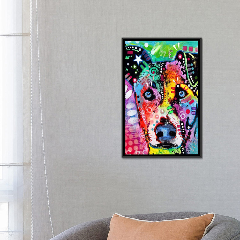 Impression sur toile retournée, H 26 po x l 18 po x P 1,5 po, Cadre noir