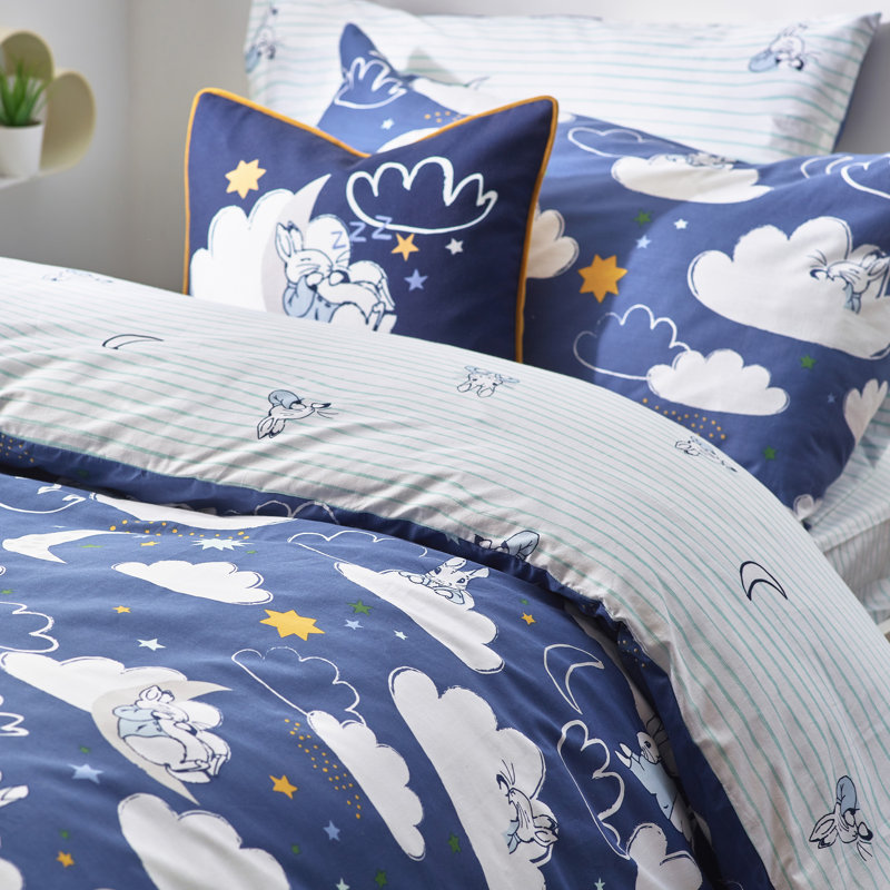 Sleepy Head Peter Rabbit 144 TC, Blue, 137cm W x 200cm L
