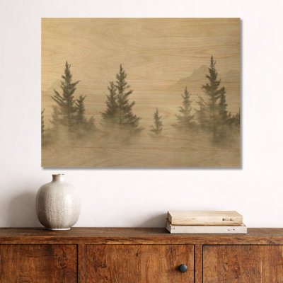 Mist Cedar Tree - Forest Round Wood Wall Decor