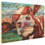 « curious cow 3 »-impression sans cadre sur bois