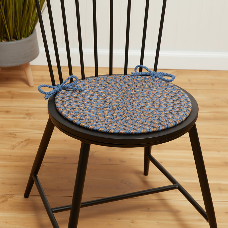 Coussin de chaise d'intérieur Bar Harbor, Bleu denim