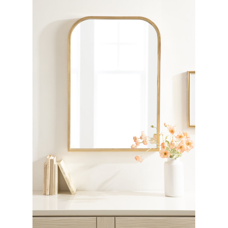 Miroir de salle de bain Travis, Doré, 35,91 po x 23,94 po